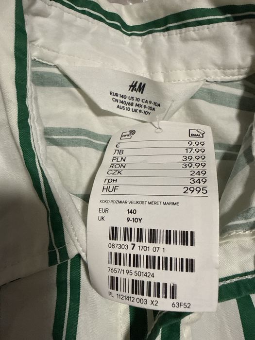 Koszula chlopieca rozm 140 H&M