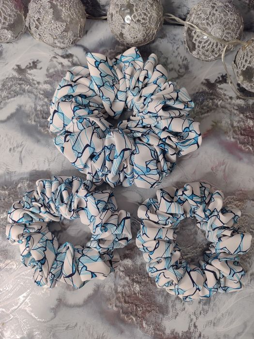 Scrunchie do włosów rozm XL silk jedwabny