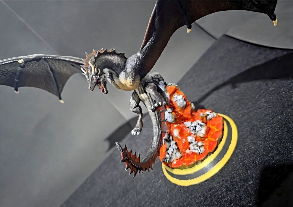 Estátua Drogon (Game of Thrones) – Impressão 3D e Pintura Artesanal