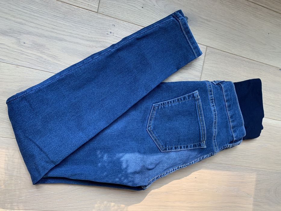 Spodnie jeansy ciążowe, denim, 36