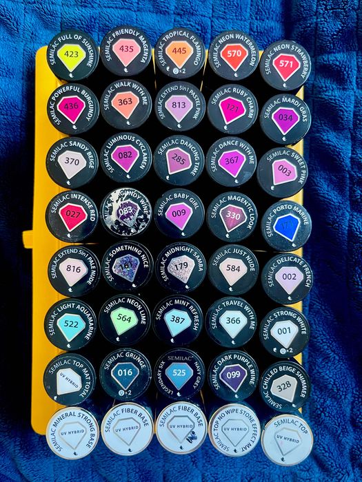 40 lakierów hybrydowych w tym bazy i topy