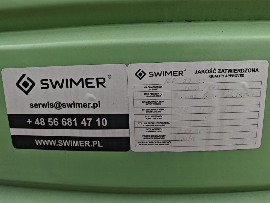 Swimmer zbiornik 12.500L