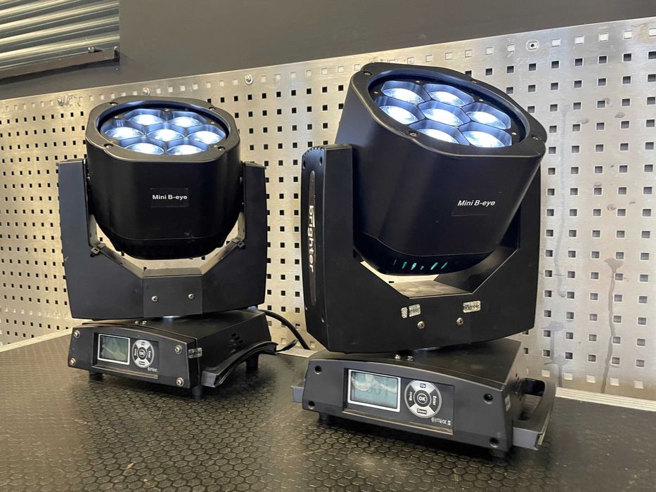 Głowy ruchome beam/wash Brighter Mini B-Eye 7x40W zoom, flower + case
