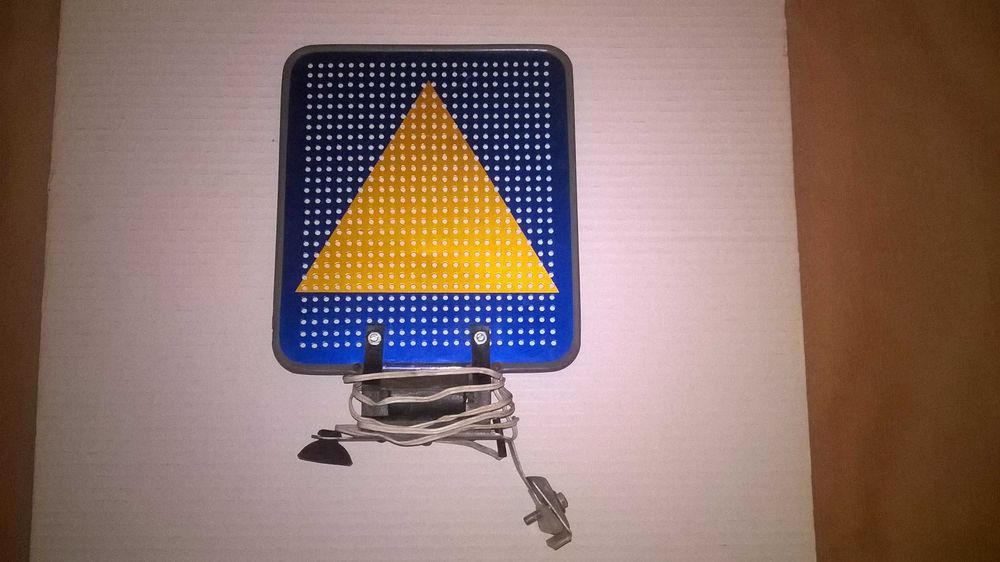 Macos Antiga Placa Sinalizadora de Reboque