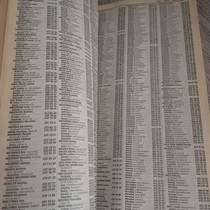 Książka telefoniczna 1998 Łódź uszkodzona