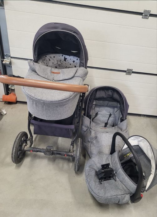 Wozek 3 w 1 szary