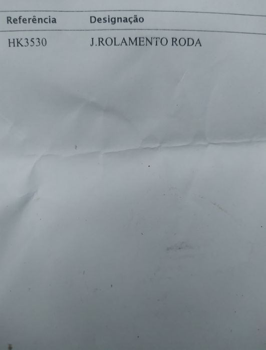 Rolamento roda esquerda