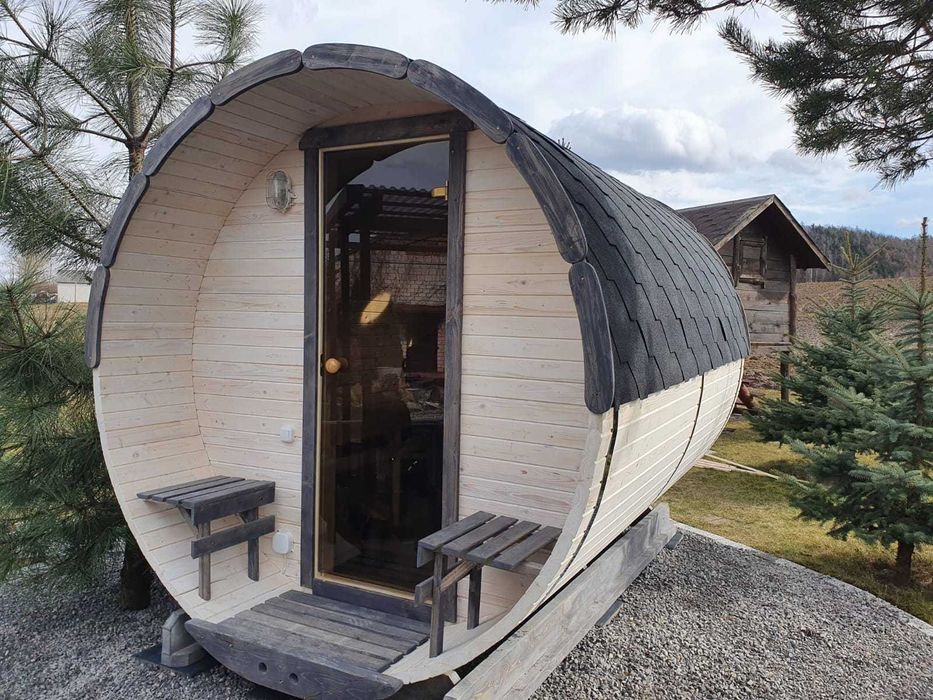 Sauna Beczka 300cm Harvia Led Sauny Ogrodowe Balie Banie Producent LT.