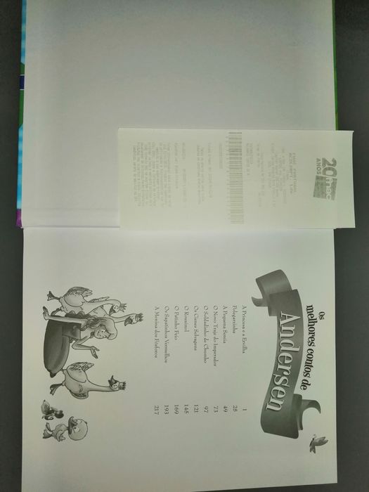 Os melhores contos de Andersen  -Capa almofadada - Como Novo!!*