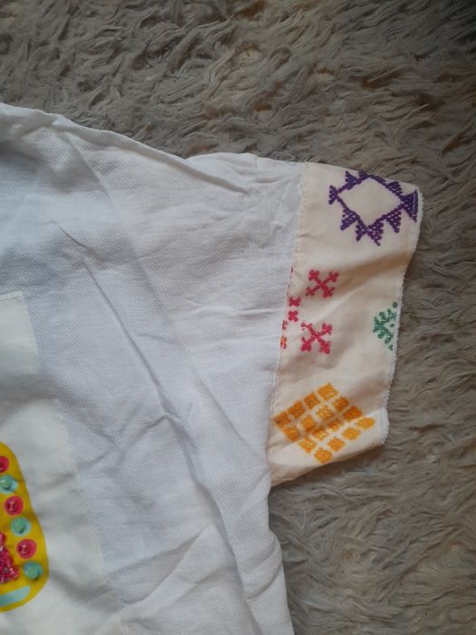 Bluzka letnia z kapturem styl boho roz S