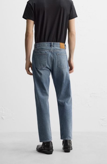 Джинси прямі сині чоловічі базові Regular Straight Leg Zara