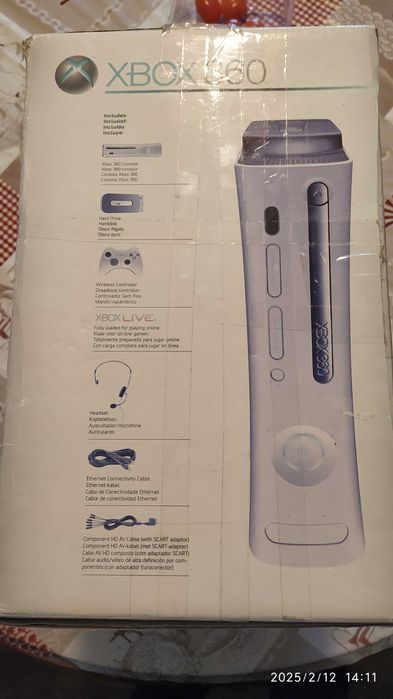 Caixa para consola XBOX360 com divisórias para colecionadores