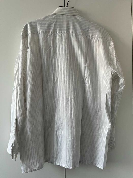 Koszula męska biała w paski