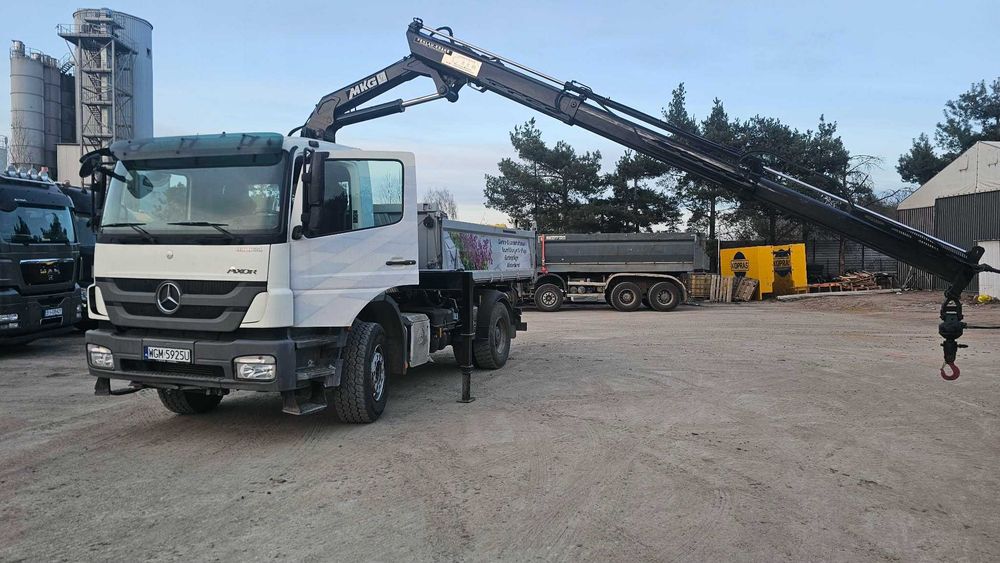 Usługi transportowe z HDS dźwig transport materiał budowlanych big bag