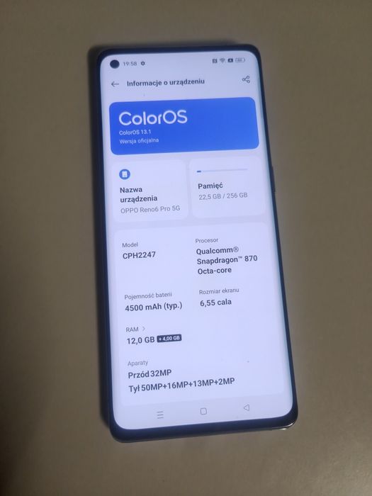 Oppo Reno 6 Pro  12 (+12)/256gb