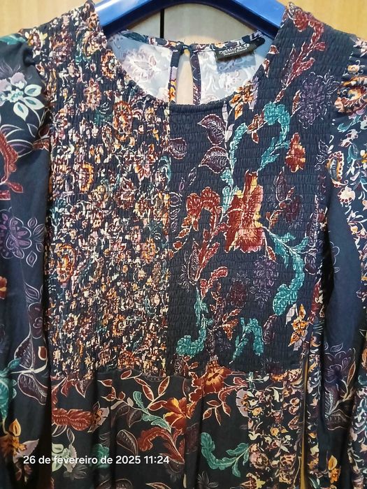 Vestido natura floral lindíssimo