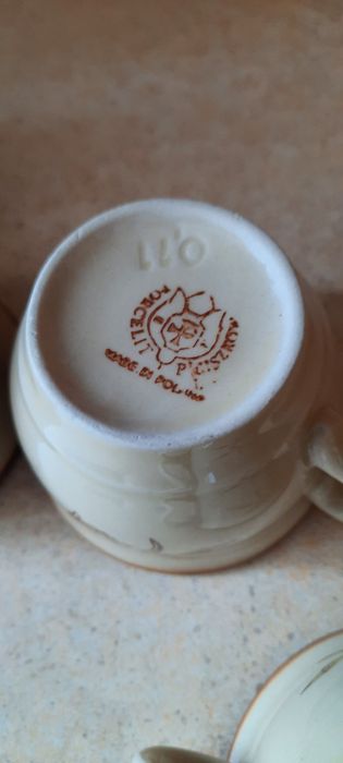 5 filiżanek Pruszków PRL