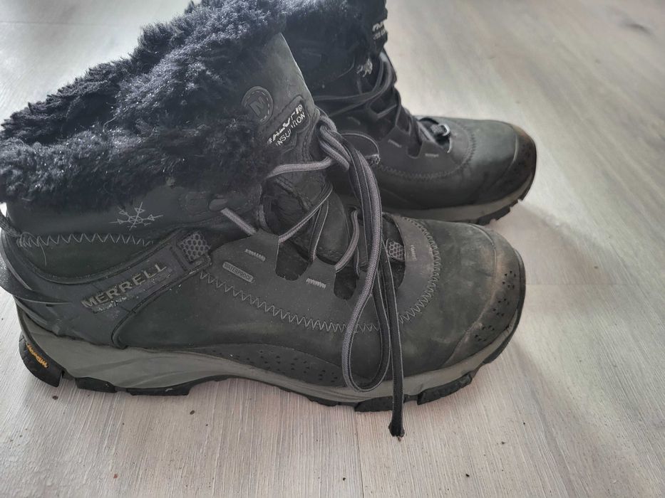 Buty zimowe trapery Merrell vibram 37 czarne