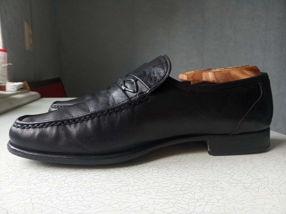 Кожаные туфли мокасины лоферы LOAKE, Англия, размер UK 9, длина стельки 28 см