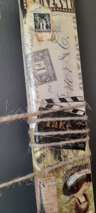 Dekoracja ścienna ramka do przywieszania np. zdjęć i notatek 35x55