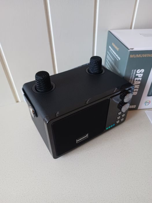Karaoke box, zestaw do karaoke z mikrofonami na bluetooth mumuwind