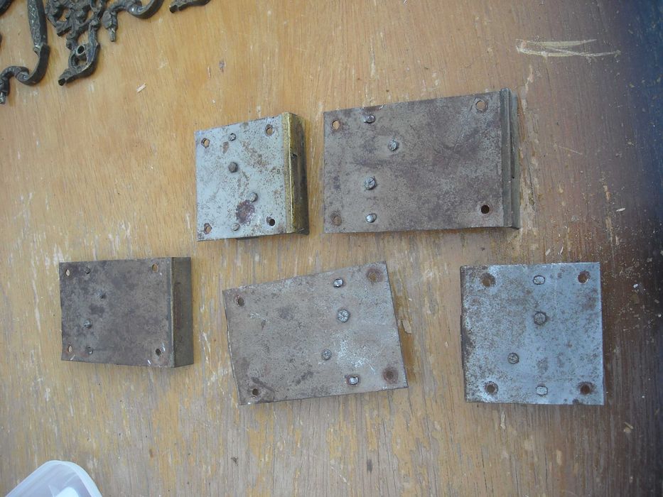 Conjunto fechos antigos puxadores acessorios movel gavetas armarios