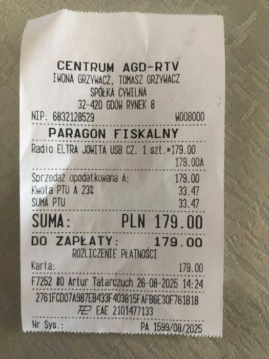 Radio Eltra - odbiornik radiowy z USB