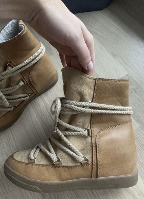 Śniegowce botki camel