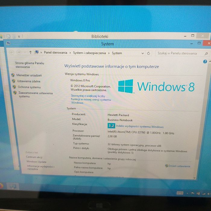 Tablet netbook hp elitepad 900