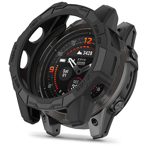 Etui Tech-Protect Defense Air na Garmin Fenix 7X / 7X Pro - czarne