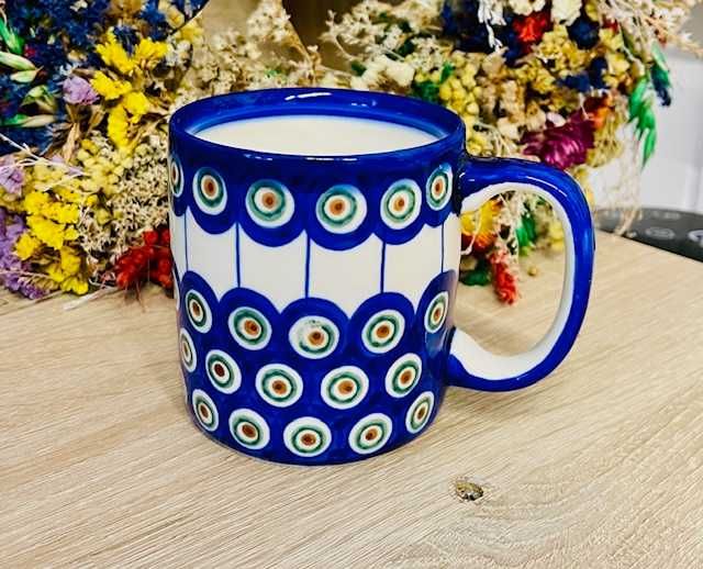 Ceramika Bolesławiec. Kubek Unikat 400 ml (2542)