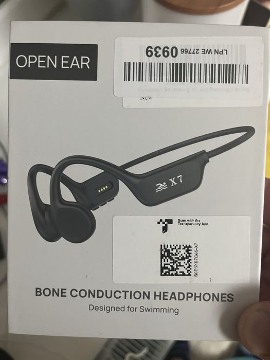 влагозащищенные наушники Bone Conduction Headphones X7 Black
