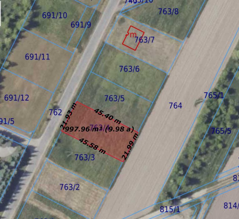 Działka budowlana 10 ar - Bystrzyca