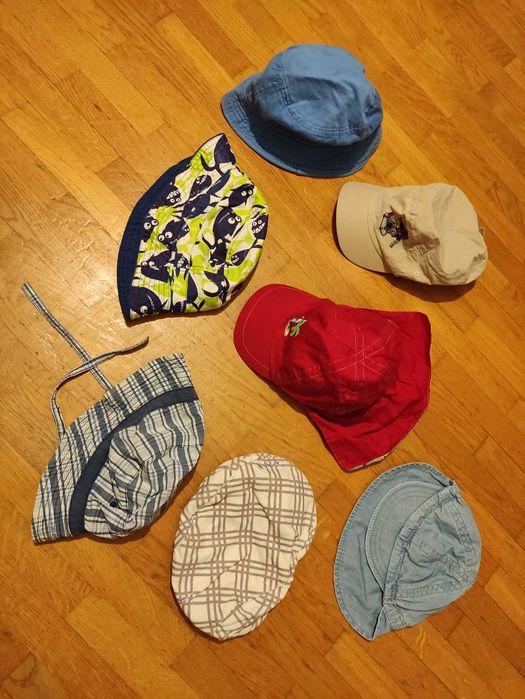 Komplet czapek na lato (7sztuk)
