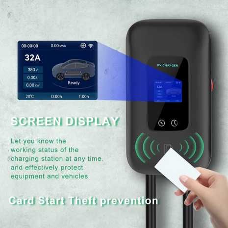 Wallbox Charger 11 kW - 16 A - Type 2 - With APP - Electric and Hybrid Vehicles64586163450370123