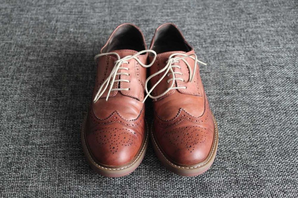 Туфлі броги Roberto Santi Оригінал Нат шкіра 41-42р