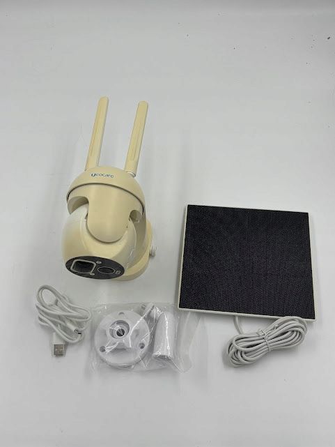 bezprzewodowa kamera zewnętrzna z panelem solarnym ucocare 2k 4mp