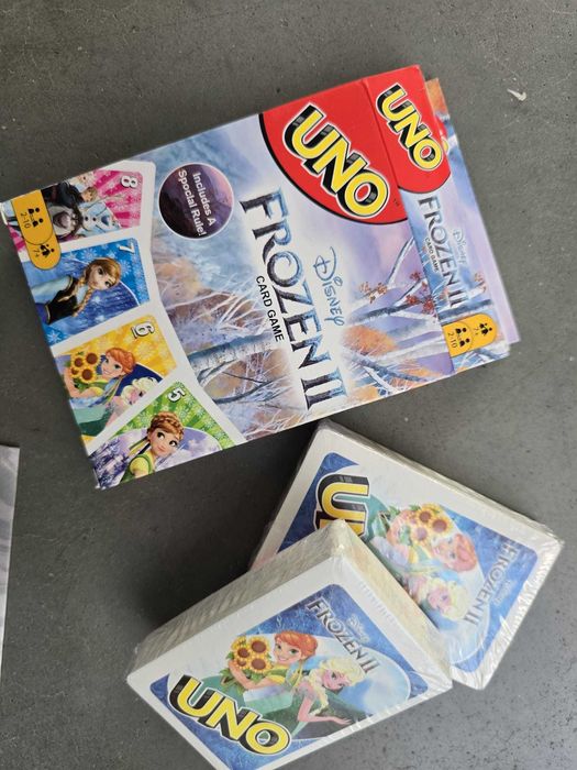 Super gra karciana karty Uno Frozen Kraina Lodu nowe