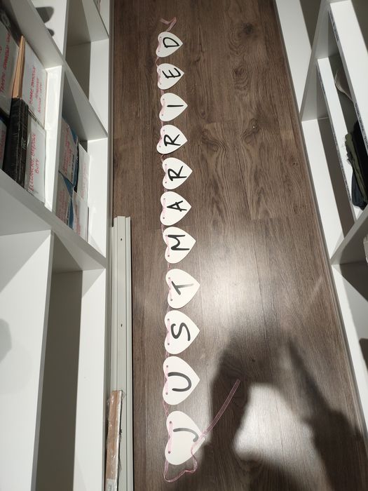 Ślubna girlanda Just Married