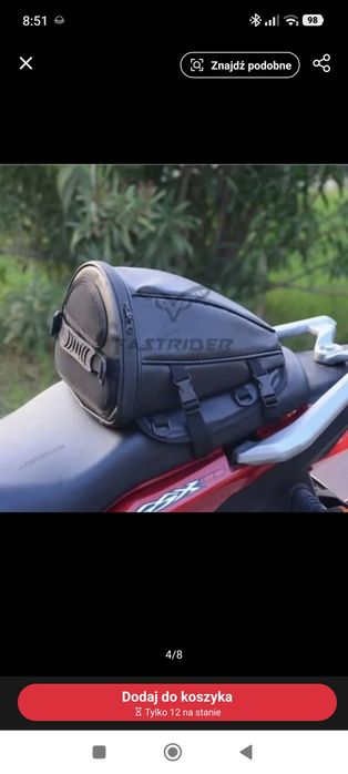 Torba motocyklowa tylna