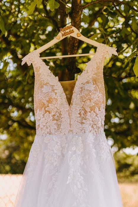 Suknia ślubna I 173cm wzrostu I rom. M/L szyta na miarę