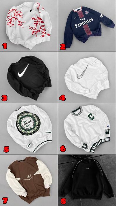 БЕЗ ПЕРЕДПЛАТИ‼️Стильні унісекс світшоти Nike преміум якості / XS-2XL