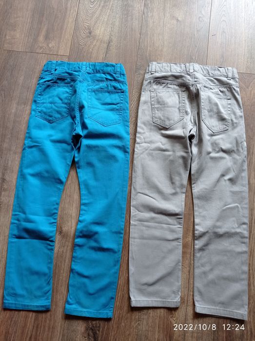 Spodnie chłopięce h&m rozm. 128 cm 2 pary stan bdb
