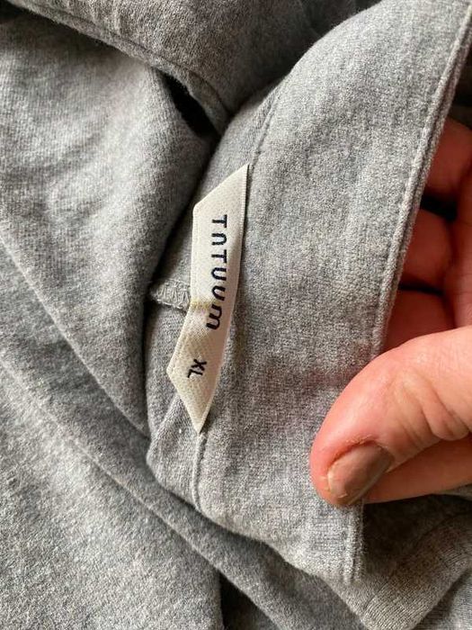 Xl 42 44 szary dres komin golf sukienka tatuum midi oversize sweter