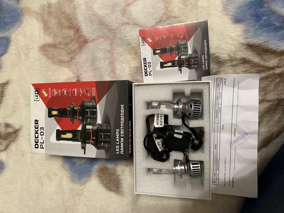 Лампи світлодіодні Led Michi H7 50W Can 5500K 12v 24V 50W (з обманкою) 2 шт. (CAN H7)