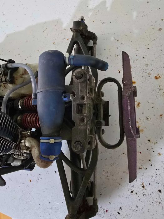 Motor e escape rc nitro 1/10 revo 3.3