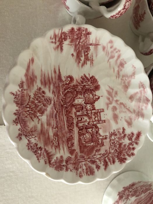 Servico de cha e de cafe de louca inglesa