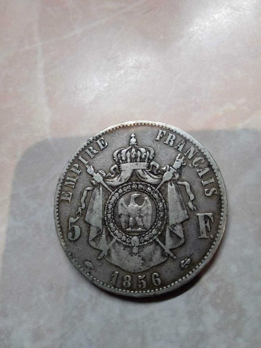 Moedas 5 fr. Belgas e francesa