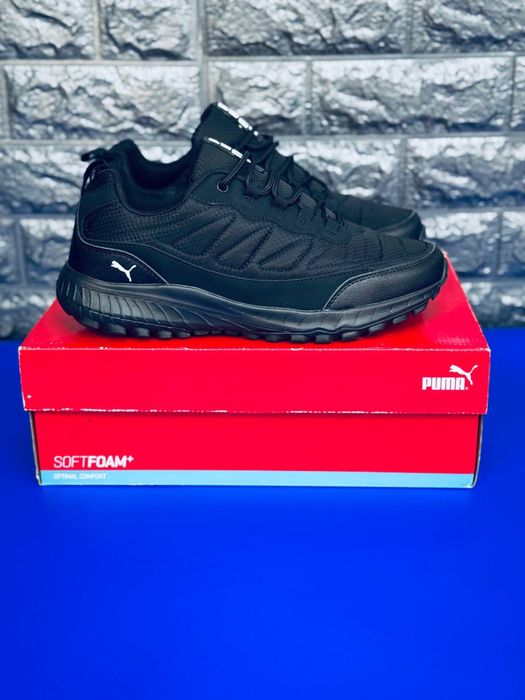 Термо Кроссовки мужские Пума / черные осенние кросовки Пума мужские