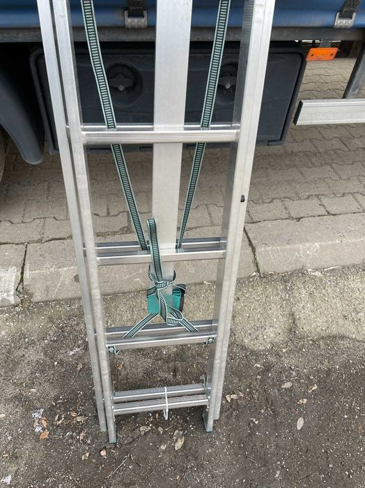 Drabina aluminiowa 2x11 ALOSS wysokość robocza - 6,50 m -II Gatunek